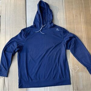 Rhoback Navy Blue Polka Dot Hoodie